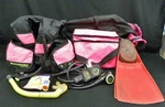 Us Divers Scuba (w) Elan B.c. 1ST 2ND Stage Micra Regulator, Fins, Snorkel (109). Fixed Price $295.00.