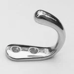 Marine Grade Stainless Steel Single Wardrobe Hook Sliver. Fixed Price $14.75.