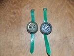 Vtg Taylor Scuba Diver Compass & Depth Gauge Bubble Glass Top W/green Band 12/25. Fixed Price $69.50.