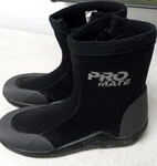 Black Promate 5MM Deluxe Booties Scuba With Zipper Toe Cap & Heel. Fixed Price $15.98.