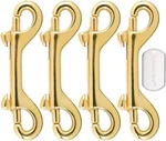 4 Pack 3.5" Brass Double-end Snap Hooks One-handed Spring Latch. Fixed Price $25.49.