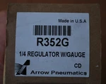 Arrow Pneumatics R352G Regulator, 1/4" With Gauge - New. Fixed Price $19.94.