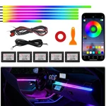 Acrylic Interior Car Ambient Lighting Kits, Led Strip Lights With Wireless Ap.... Fixed Price $57.81.