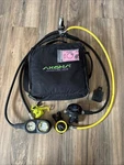Aqua Lung Scuba Regulator Set Delta Oceanic & Octopus, Black/yellow. Fixed Price $175.00.