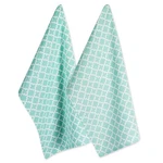 Dii Lattice Basics Collection Kitchen Essentials, Dishtowel Set, Aqua, 2, Piece. Fixed Price $16.99.