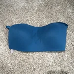 Victoria's Secret Bandeau Bra Blue Wireless Adjustable Strap Size Xs. Fixed Price $14.00.