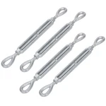 Aymmic 3/8 Inch X 6 Galvanized Turnbuckle Hook,heavy Duty Stainless Steel Swivel. Fixed Price $52.59.