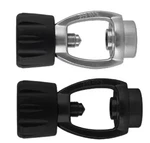 Xs Scuba Din Yoke Regulator Adapter (316SS Threads) - Chrome Black. Fixed Price $50.00.
