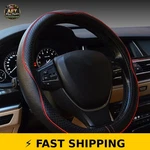 Rsept Car Steering Wheel Cover Black With Red Line, Anti-slip. Fixed Price $35.99.