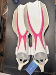 Oceanic Manta Ray Dive Fins - Pink/white Size Sm Open Heel 14.4578.52. Fixed Price $99.00.