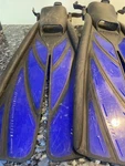 Atomic Aquatics Open Heel Split Fins Natures Wing Large/xl Blue. Fixed Price $70.00.