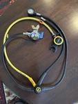 Aqua Lung Conshelf Xiv Scuba Regulator Set W/ Octopus Spg Gauge Hoses Untested. Fixed Price $119.99.