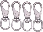 Mixiflor Stainless Steel Swivel Eye Snap Hook, 4 Pack (3.5 Inch) Heavy Duty Scub. Fixed Price $17.19.