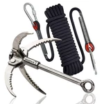 Quadpalm Grappling Hook With 10M Rope - 2 Locking Multifunctional. Fixed Price $67.51.