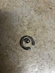 Wicked Leather Round Ring 4G-3/4 3/8 Inch Silver Sold As Is. Fixed Price $30.00.