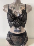 Saw It First Sexy Black Lace Bra And Panties Set Uk Xs. Fixed Price $35.44.